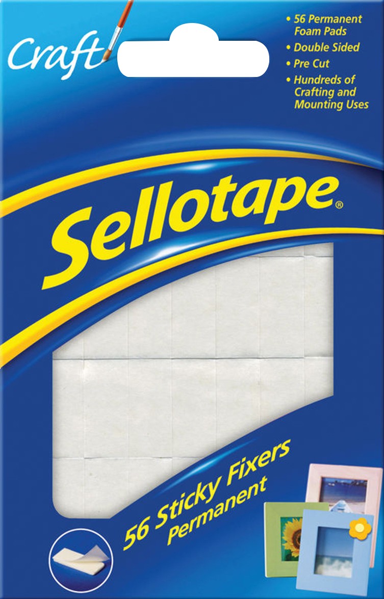 336x Sellotape Permanent Double Sided Sticky Fixers Foam Pads - 12mm x 25mm - Image 24