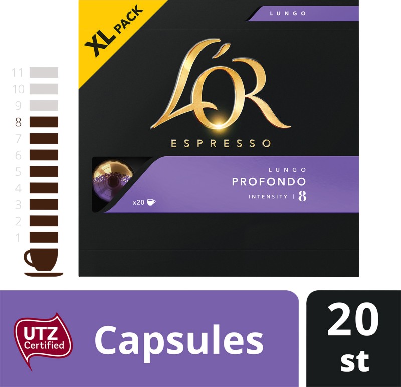 L'OR Lungo Profondo Kaffeekapseln 20 Stück à 5.2 g