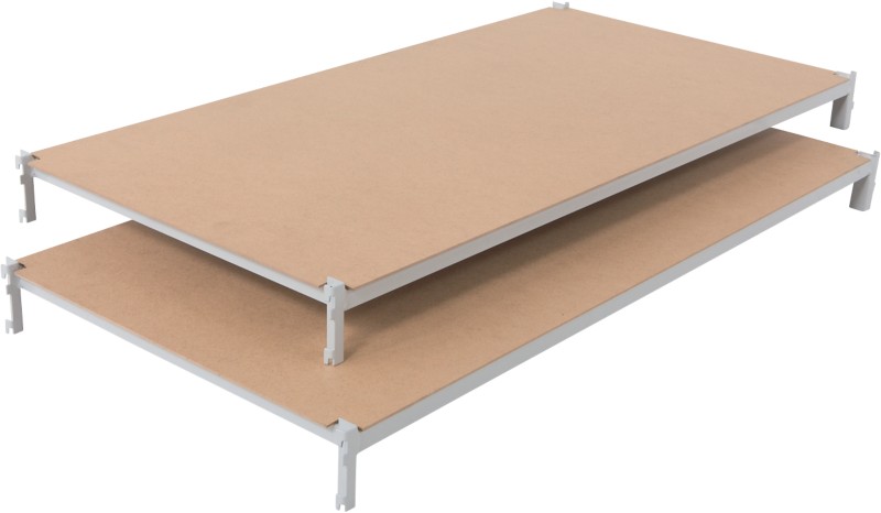 ARNO SPACE ISOBOIS Regale 2 Fachböden Verzinkt 1.000 x 600 x 62,5 mm Grau 2 Stück