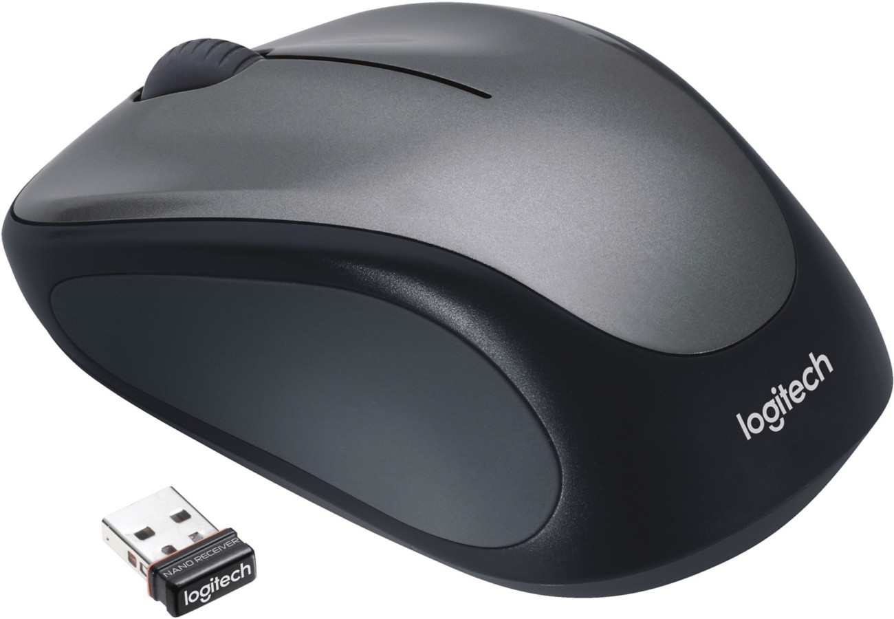 Logitech M235 Mouse Wireless Without Bluetooth Black, Grey Suitable For Lefthanded People