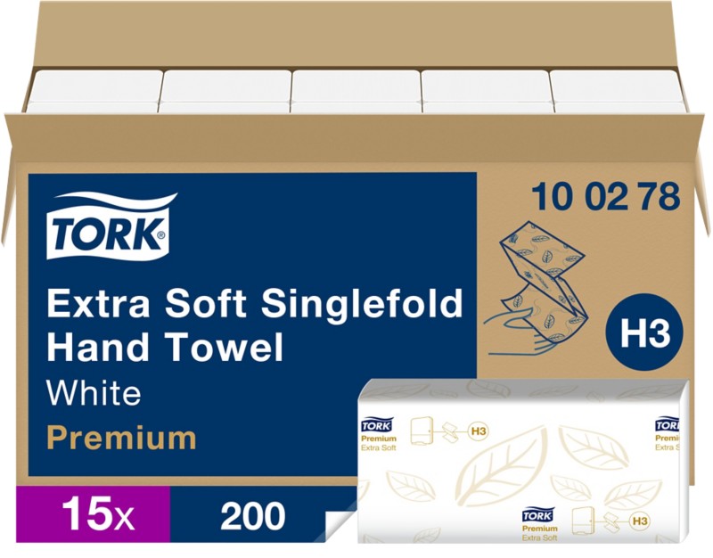 Essuie-mains en papier 2 couches 15 paquet(s) TORK Zickzack Premium