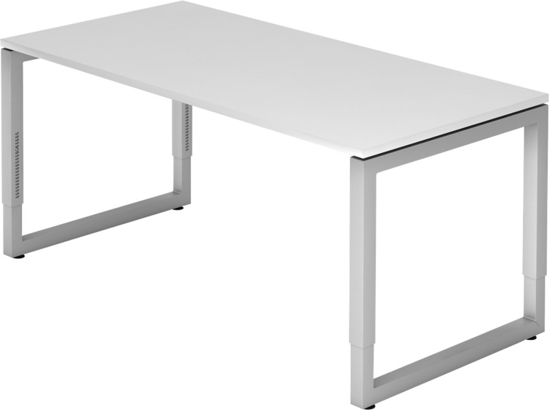 Thumbnail - Hammerbacher R Series VRS Höhenverstellbar Schreibtisch Rechteckig Weiß Wange 1.600 (B) x 800 (T) x 850 (H) mm Spanplatt...