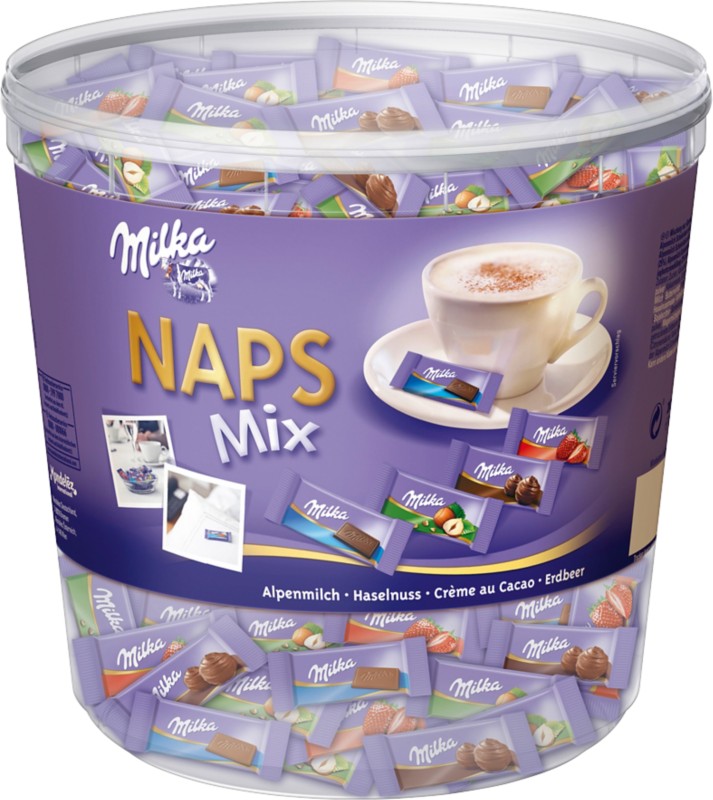 Milka Naps Mix Gemischt Schokolade 207 Stück à 4.6 g 6245658