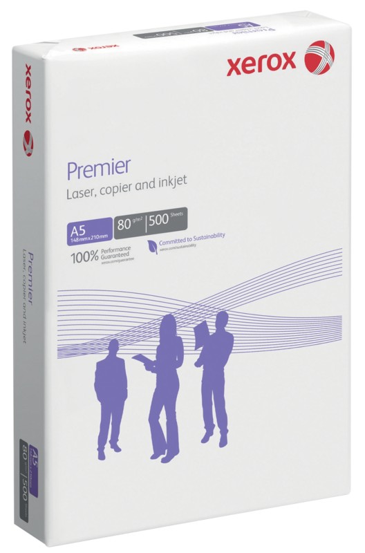 Xerox Premier DIN A5 Druckerpapier Weiß 80 g/m² Glatt 500 Blatt