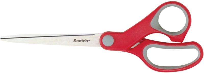 Scotch Schere Komfort Edelstahl Rot, Grau 180 mm