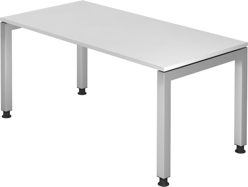Thumbnail - Hammerbacher J Serie Höhenverstellbar Schreibtisch Rechteckig 4 Füße 1.600 (B) x 680 (H) mm Holz