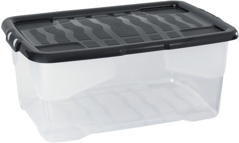 Storage Box Curve 42 L Transparent Polypropylene 60 x 40 x 25 cm