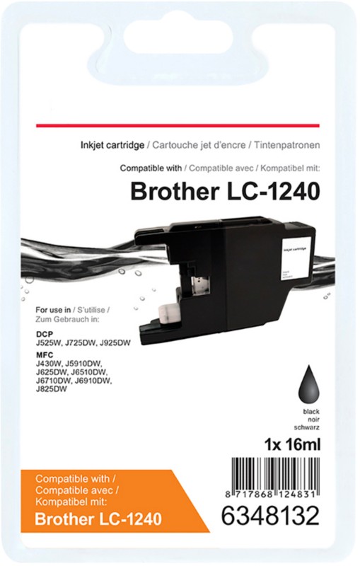 Viking LC1240BK Kompatibel Brother Tintenpatrone Schwarz
