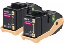 Epson S050607 Original Tonerkartusche C13S050607 Magenta 2 Stück