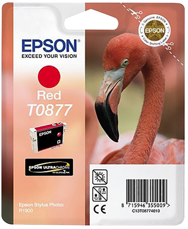 Epson T0877 Original Tintenpatrone C13T08774010 Rot