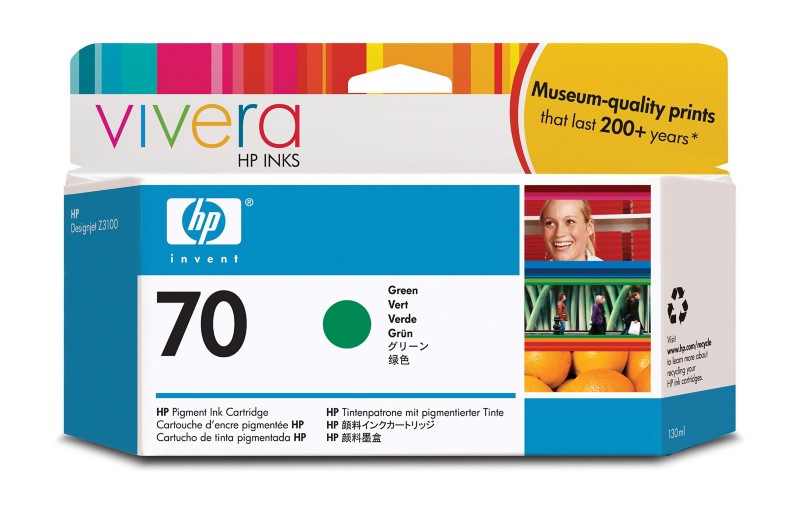 Thumbnail - HP 70 Original Tintenpatrone C9457A Grün