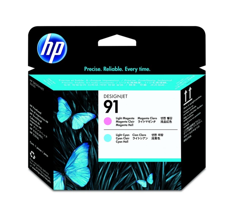 HP 91 Original Druckkopf C9462A Hell Cyan, Hell Magenta