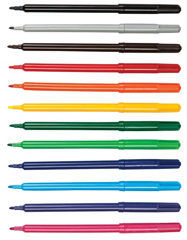 Colourworld Felt Tip Pens Fine Assorted Pack of 288