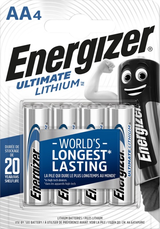 Energizer Batterien Ultimate Lithium FR6 AA 3000 mAh 1.5 V 4 Stück