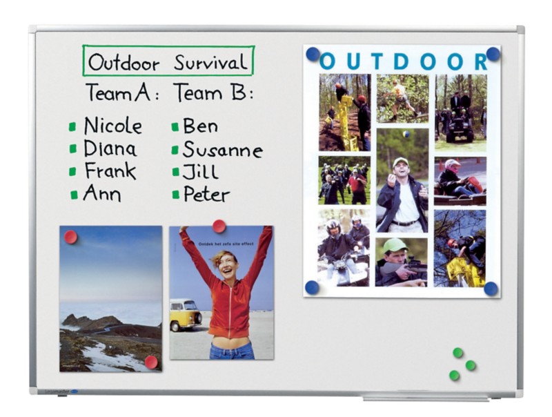 Thumbnail - Legamaster Premium Plus Whiteboard Wandmontiert Magnetisch Emaille Einseitig 150 (B) x 120 (H) cm