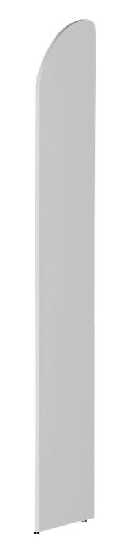 Kerkmann Dante Holz Abschlusswange 19 x 325 x 1.900 mm Weiß