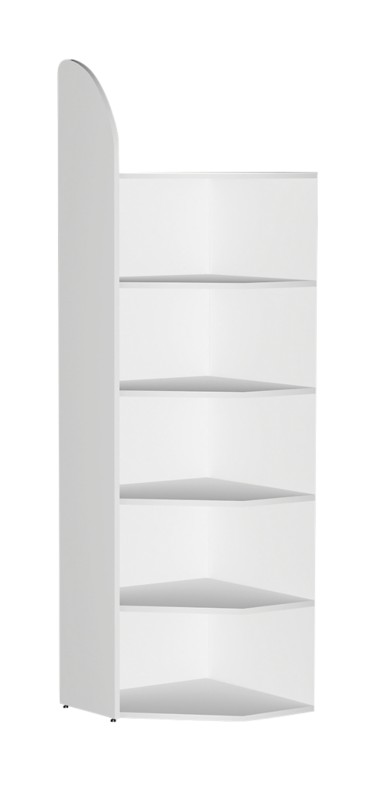 Kerkmann Dante Holz, Stahl Eckregalfeld 600 x 325 x 2.250 mm Weiß
