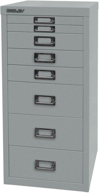 Bisley Schubladenschrank 8 Schübe Silber 279 x 380 x 590 mm