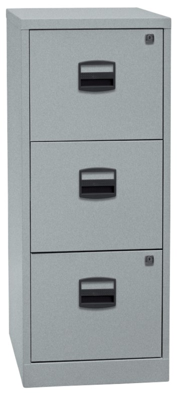 Bisley Home Hängeregistraturschrank Silber 413 x 400 x 1.015 mm