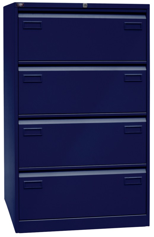 Thumbnail - Bisley Light Hängeregistraturschrank Oxfordblau 800 x 622 x 1.321 mm