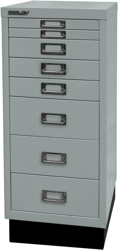 Bisley Schubladenschrank 8 Schübe Silber 279 x 380 x 670 mm