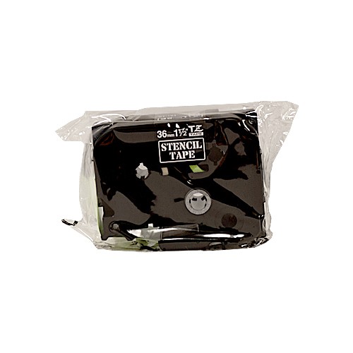 Image of Brother STe-161 Authentic Schablaufenband Selbstklebend Schwarz 36 mm x 3m