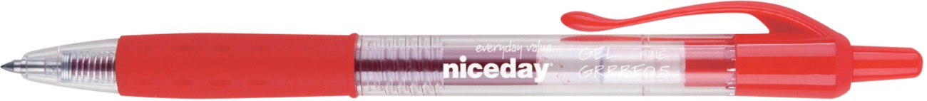 Niceday Gelschreiber GRRBF0.5 0.5 mm Rot