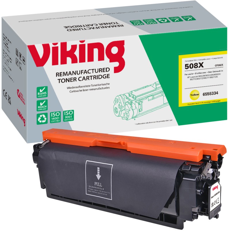 Viking 508X Kompatibel HP Tonerkartusche CF362X Gelb