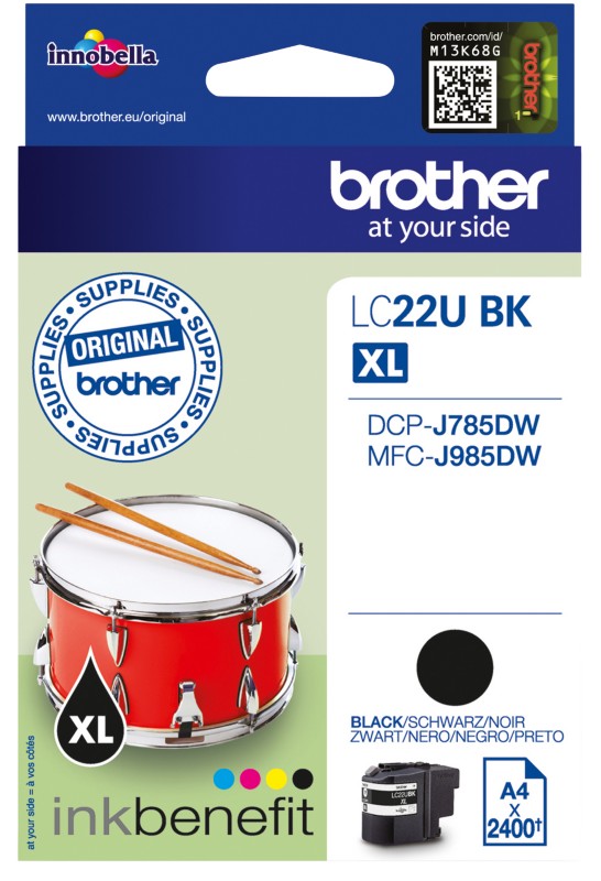 Brother LC22UBK Original Tonerkartusche Schwarz