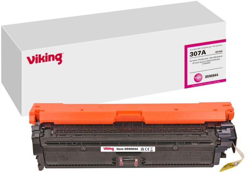 Viking 307A Kompatibel HP Tonerkartusche CE743A Magenta