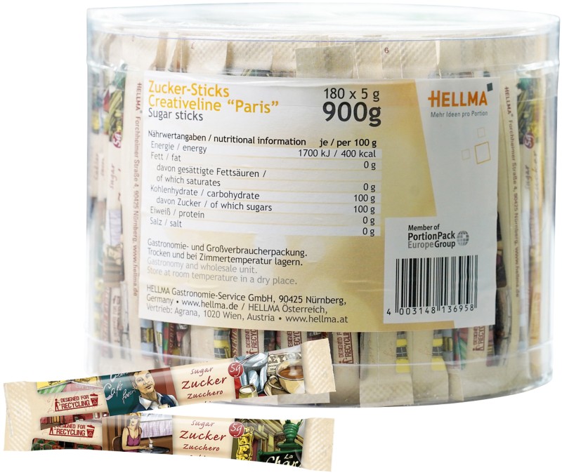 Hellma Zuckersticks 180 Stück à 5 g