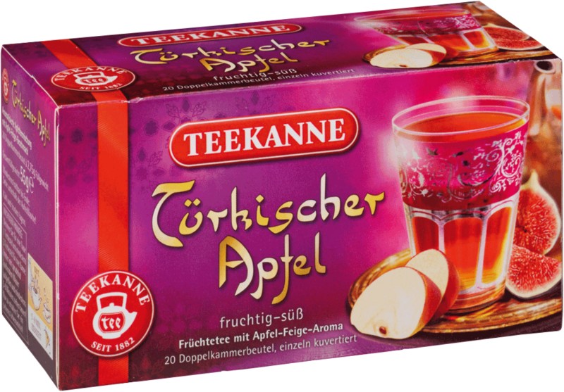 TEEKANNE Türkischer Apfel Früchtetee Apfel, Feige 20 Stück à 2.75 g