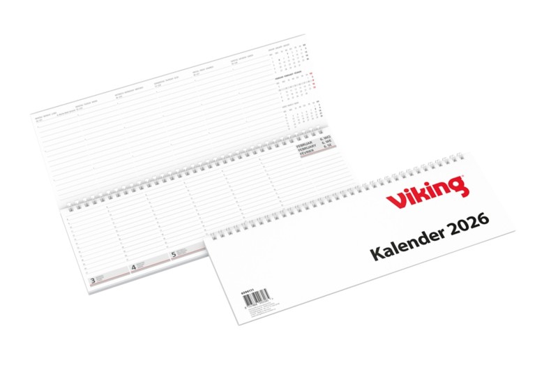 Viking Schreibtisch-Kalender 2025 1 Woche / 2 Seiten Deutsch<multisep/>Englisch<multisep/>Französisch 30,4 (B) x 10,5 (H...