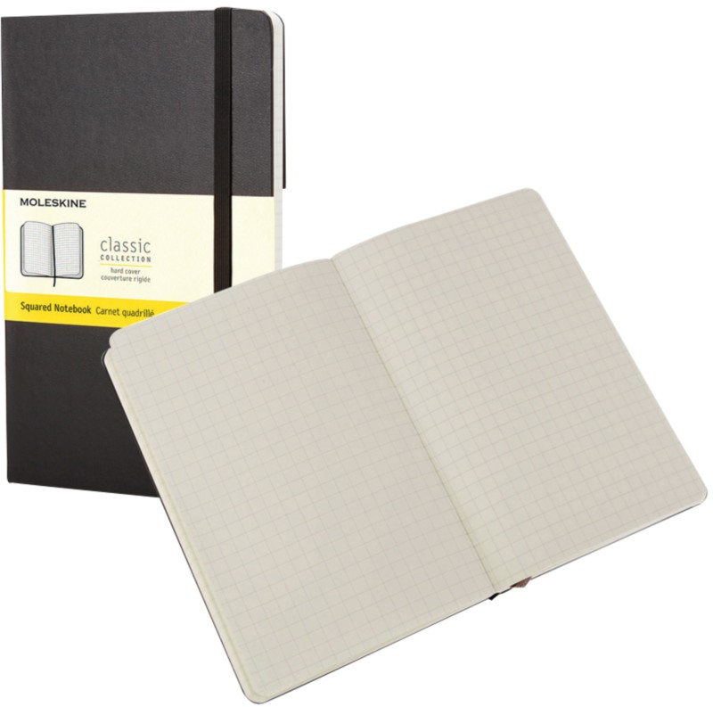 Image of Moleskine Notizbuch Spezial Kariert Karton Schwarz