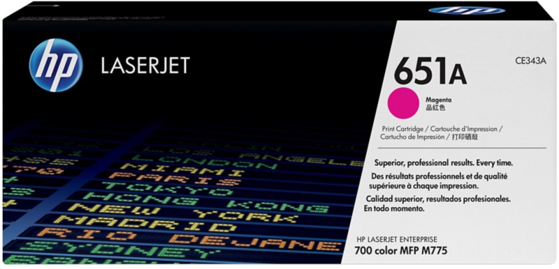 HP 651A Original Toner Cartridge CE343A Magenta