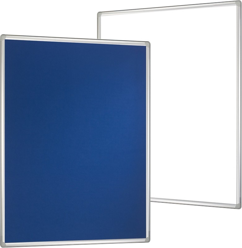 Franken Whiteboard Magnetisch Wandmontage 120 (B) x 90 (H) cm Aluminium Blau, Weiß