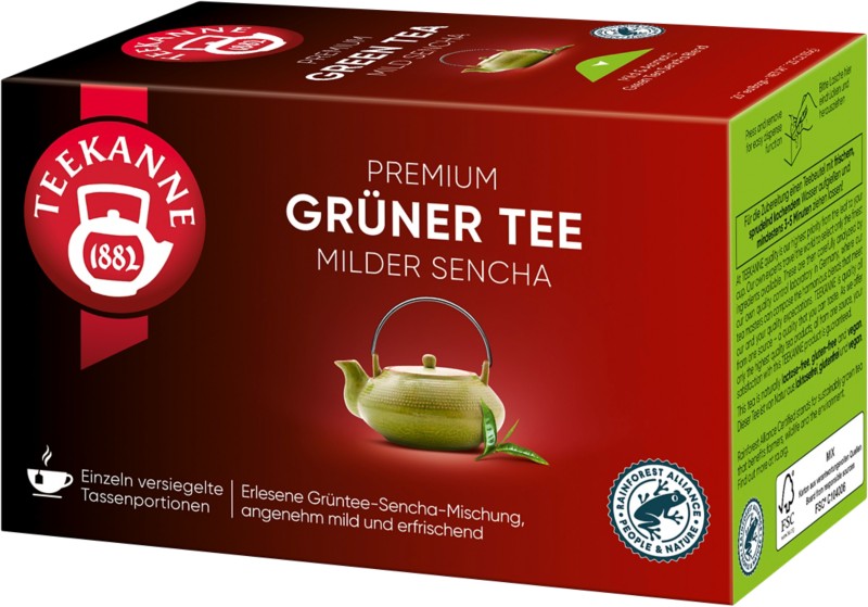 TEEKANNE Premium Tee Grüner Tee 20 Stück à 1.75 g