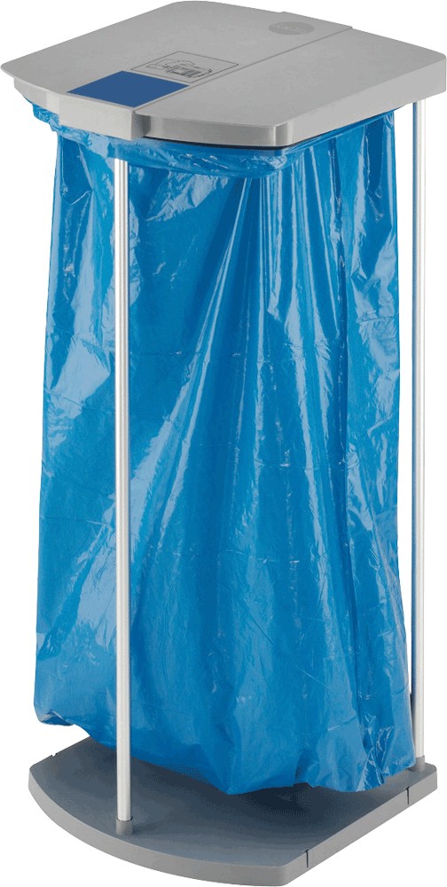 Hailo Papierkorb Profiline Silber 43 x 45 x 97 cm 6665877