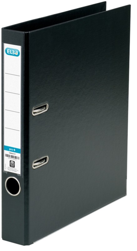 ELBA Smart Pro+ Schmal Ordner DIN A4 50 mm Schwarz 2 Ringe PP (Polypropylen)