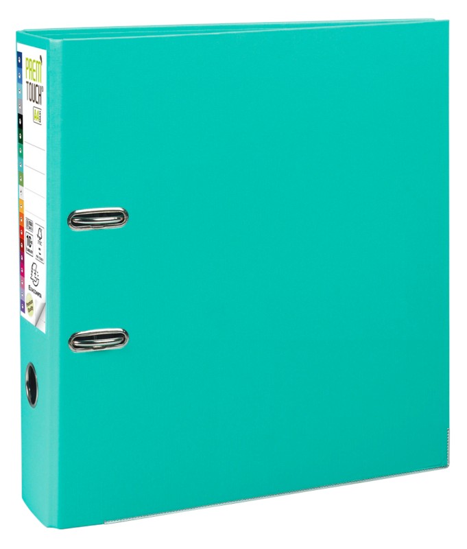 Exacompta Prem Touch Breit Ordner DIN A4+ 80 mm Hellgrün 2 Ringe 53303E PP (Polypropylen) Hochformat