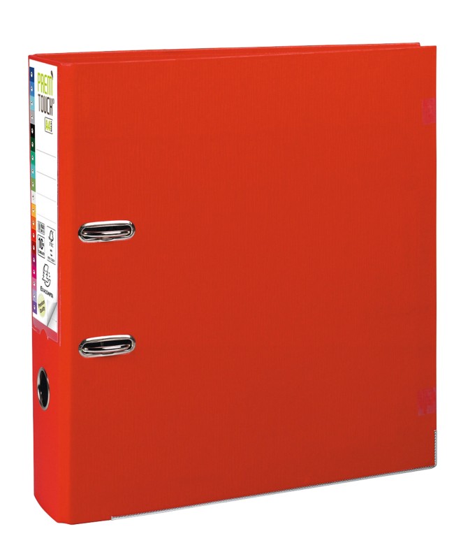 Exacompta Prem Touch Breit Ordner DIN A4+ 80 mm Rot 2 Ringe 79368860 PP (Polypropylen) Hochformat
