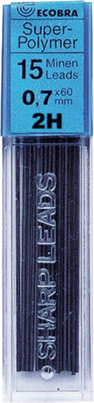 Ecobra Feinminen 0,7mm 2H/837704, Härtegrad 2H, Inhalt 15 Stück