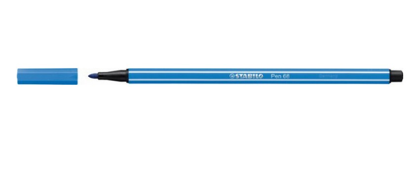 Stabilo Pen 68, Fasermaler/68-41, dunkelblau, 1 mm