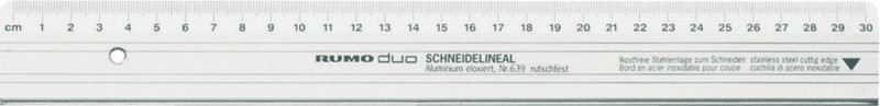 Rumold Schneide-Lineale, 639/50, silber, Aluminium, 50cm