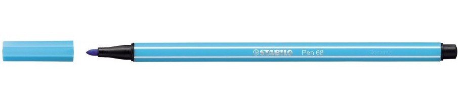 Stabilo Pen 68, Fasermaler/68-57, azurblau, 1 mm