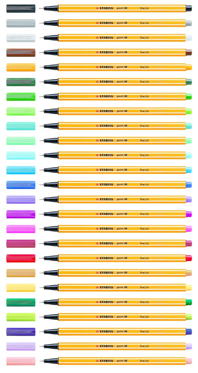 STABILO Fineliner 8800-36 0.4 mm Grün