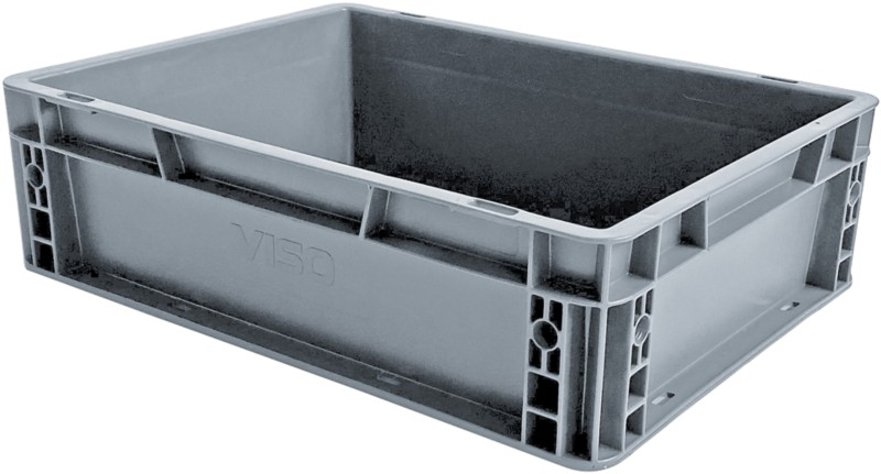 Thumbnail - Viso Transportbox E4312 10 L Grau Polypropylen 40 x 30 x 12 cm