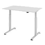 Hammerbacher Sitz-Stehschreibtisch XMST Lichtgrau 1.200 x 800 x 650 mm