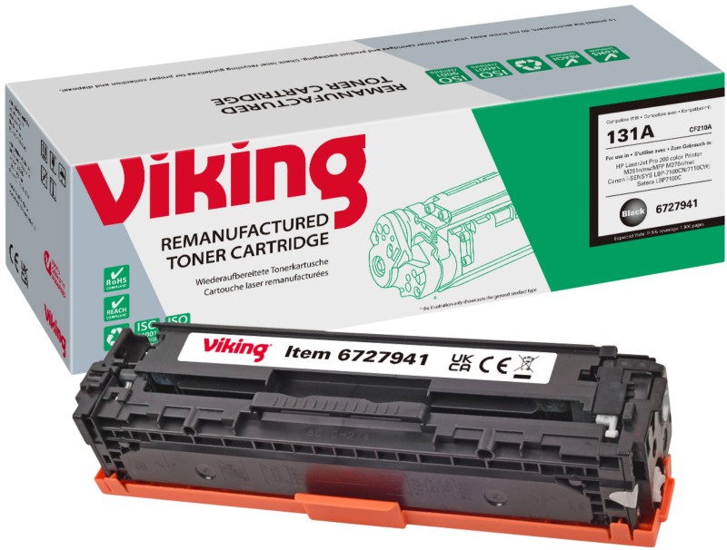 Viking 131A Kompatibel HP Tonerkartusche CF210A Schwarz