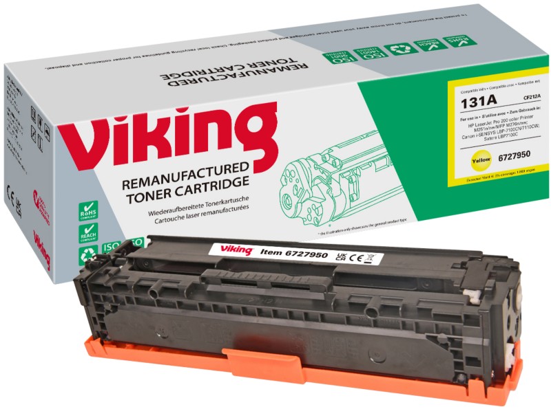 Thumbnail - Viking 131A Kompatibel HP Tonerkartusche CF212A Gelb